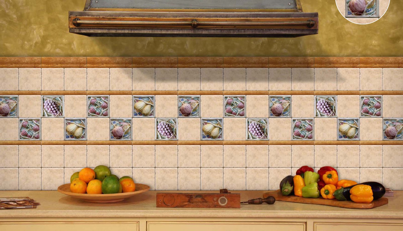 Плитка испания для фартука на кухне